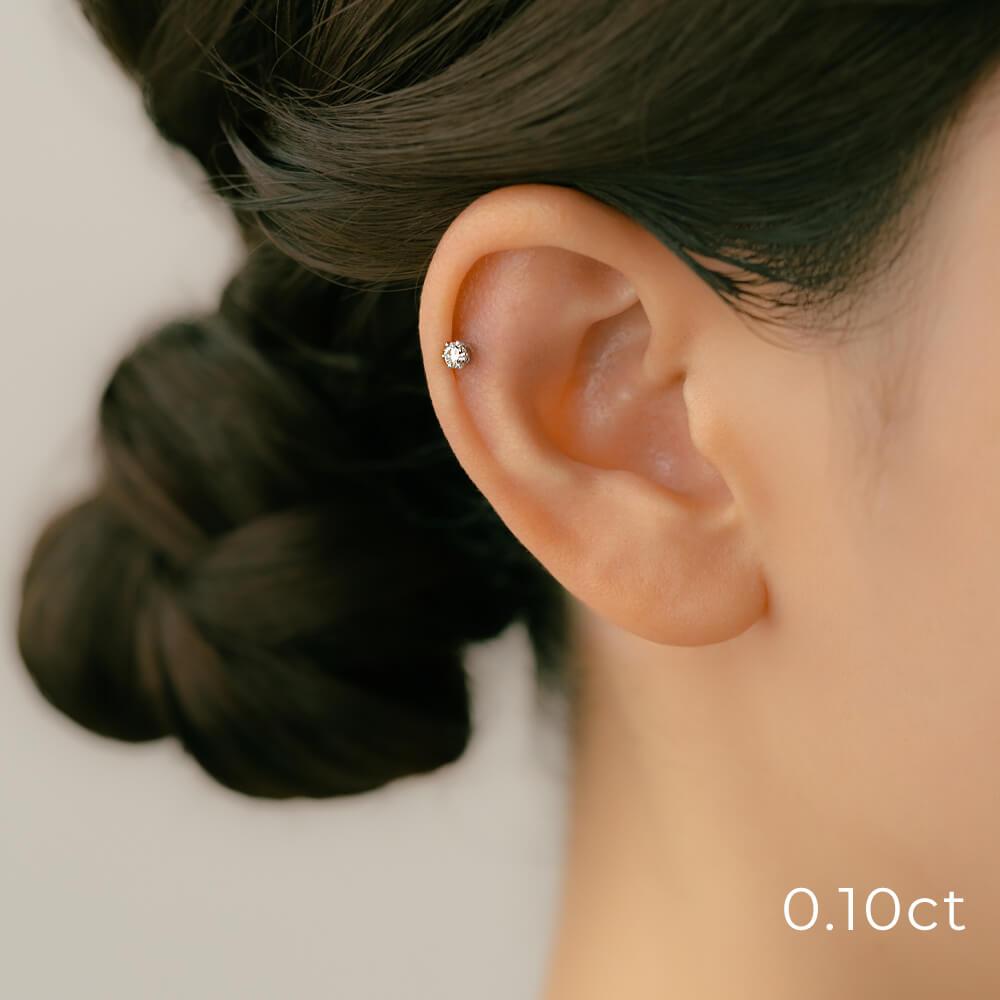 ダイヤモンド ボディピアス│上質天然ダイヤモンドのボディピアス K18