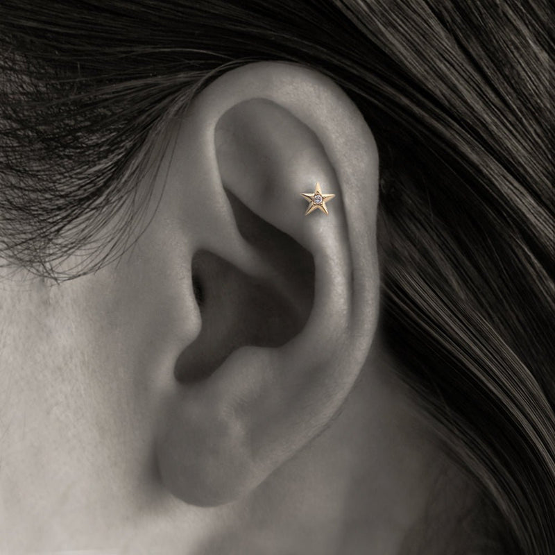 K18 スターモチーフ ボディピアス・軟骨ピアス – PICOLLET