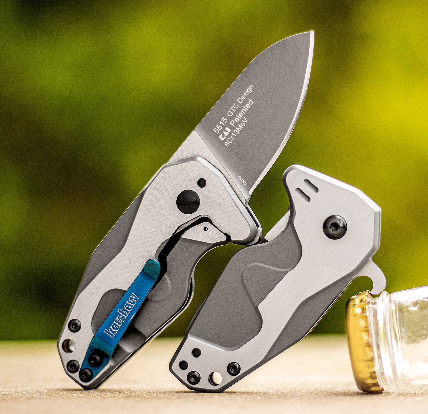 Kershaw 5515 Gustavo GTC Cecchini Hops Assisted Bottle Opener