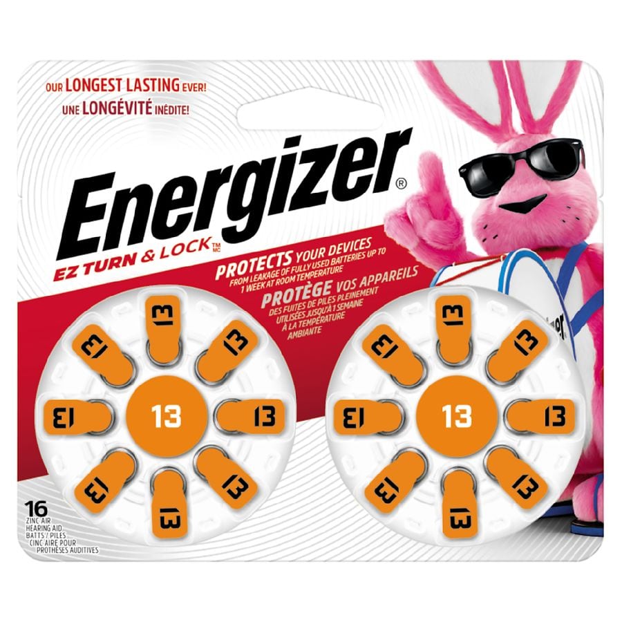 Energizer Hearing Aid Batteries Size 13, Orange Tab 13 | Walgreens
