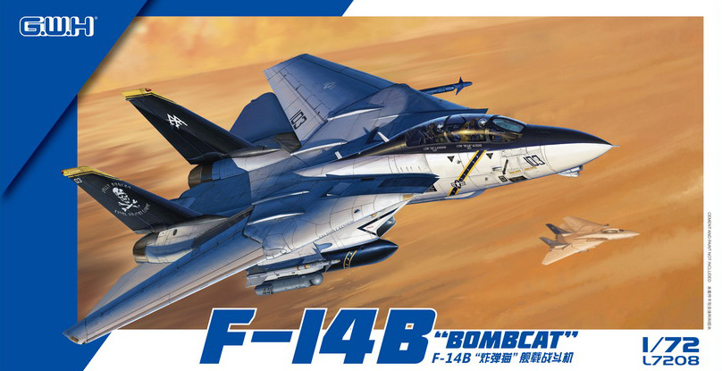 L7208 1/72 アメリカ海軍 F-14B 艦上戦闘機 – ピットロード