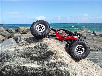 PIT BULL ROCK BEAST 1.9 SCALE RC TIRES W/2 STAGE FOAM 2pcs - Pit