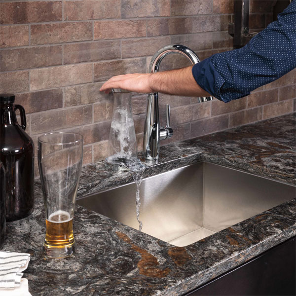 キッチン用 グラスリンサー グラス洗浄専用 クローム GR250 - PIU