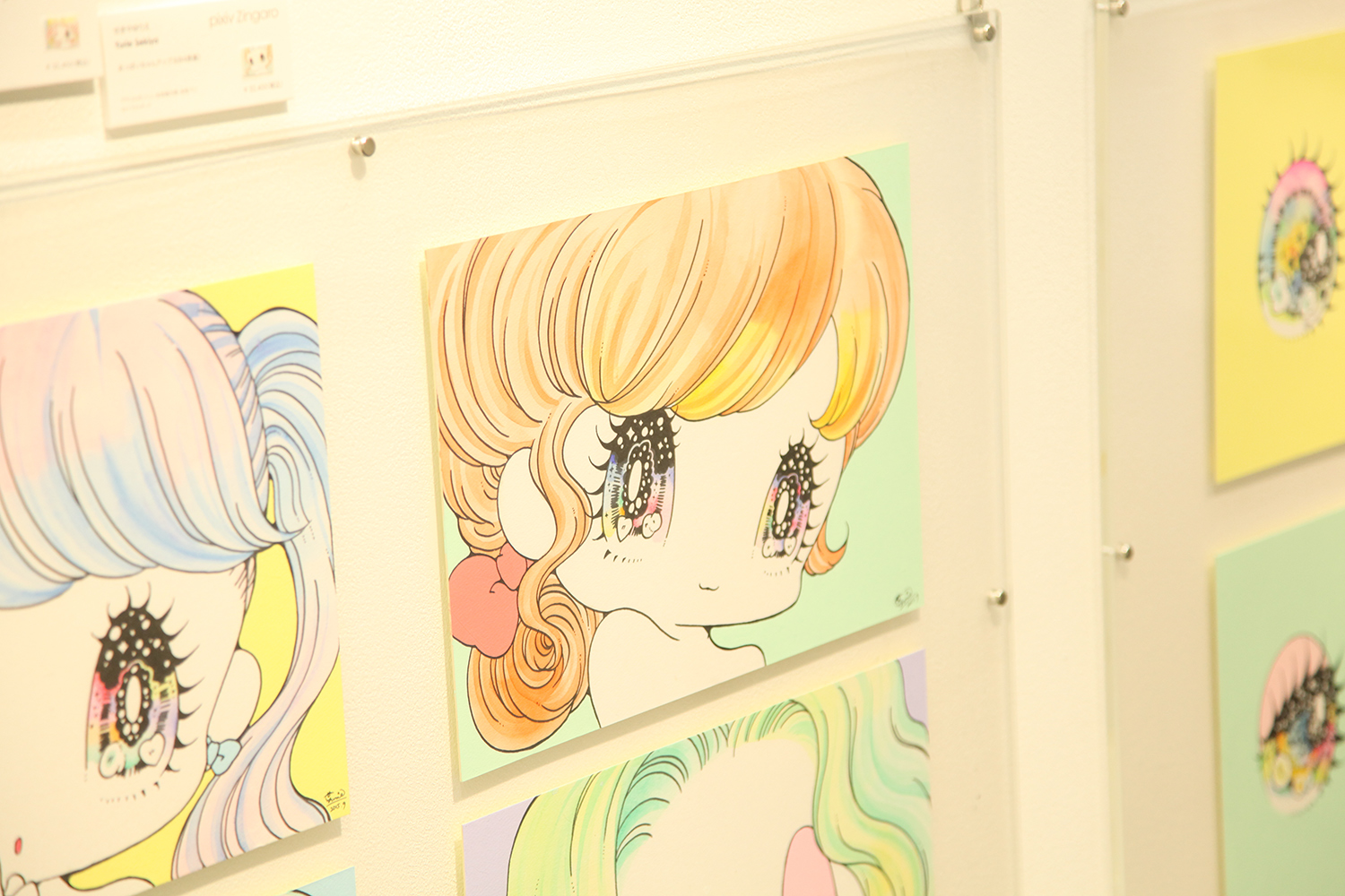 せきやゆりえ個展「キラキラおめめのおんなの子」開催レポート | pixiv