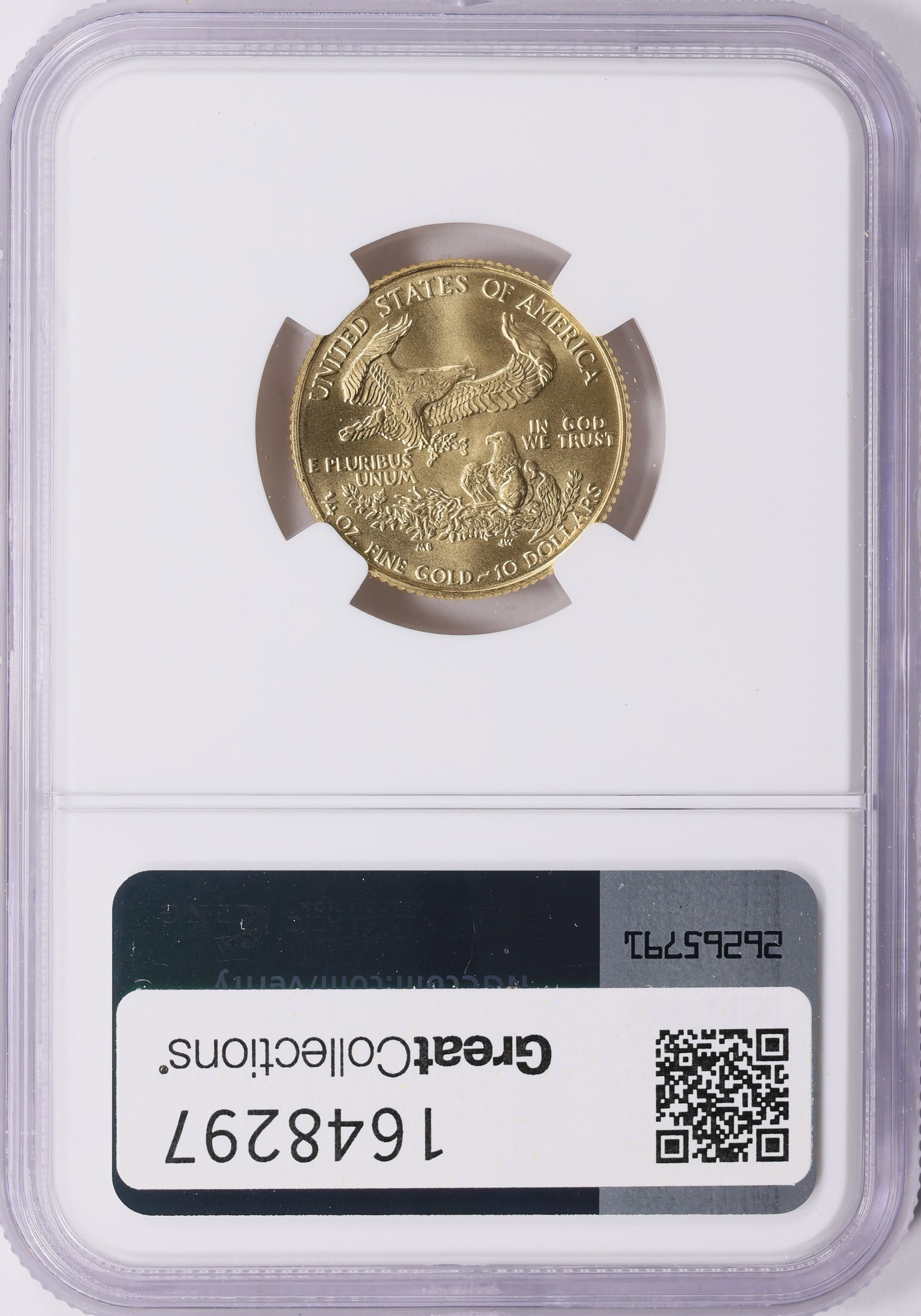 1986 $10 Quarter-Ounce Gold American Eagle NGC MS-69 (Item 1648297