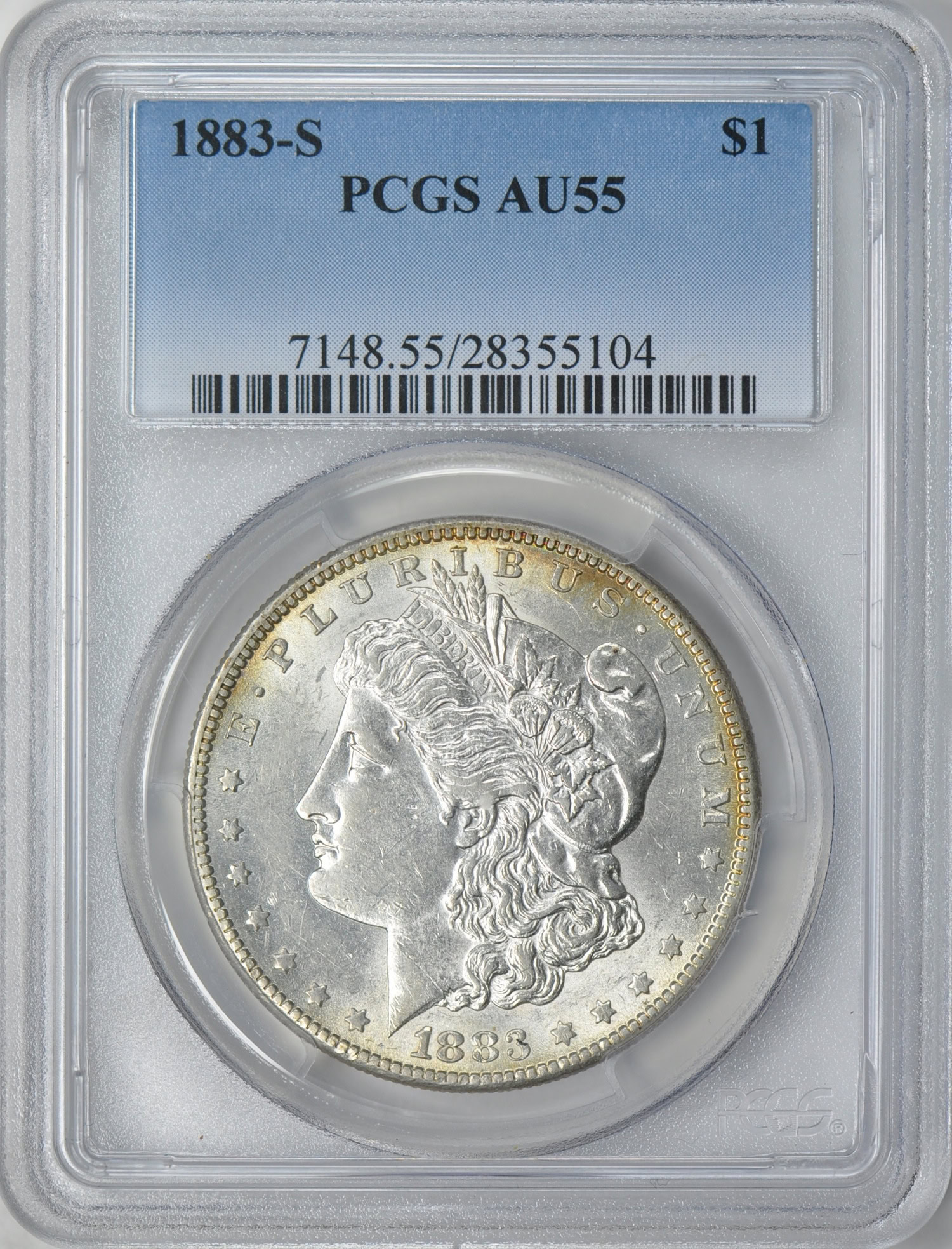1883-S Morgan Silver Dollar PCGS AU-55 (Item 202005