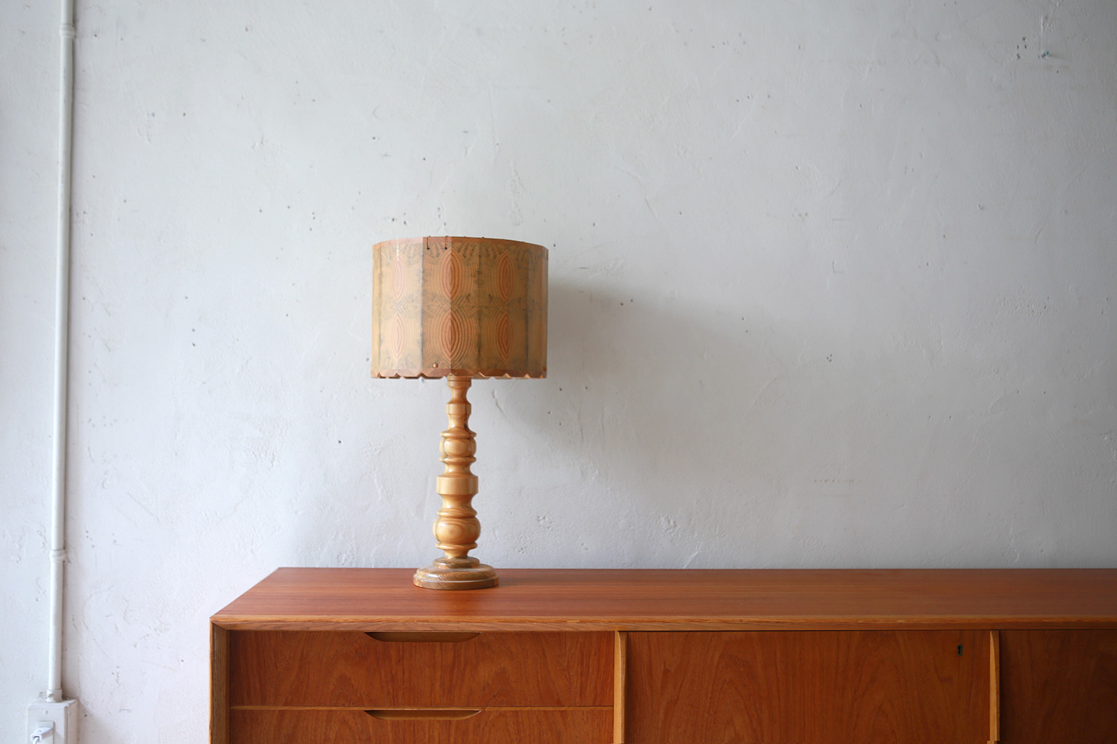 Swedish Vintage Pine Table lamp | phono | 金沢 北欧 中古家具