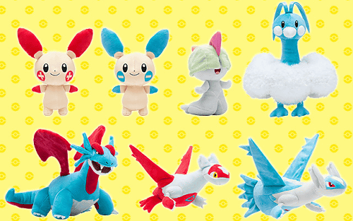 Pokemon Petitのラティアス、ラティオスや、プラスル、マイナンの