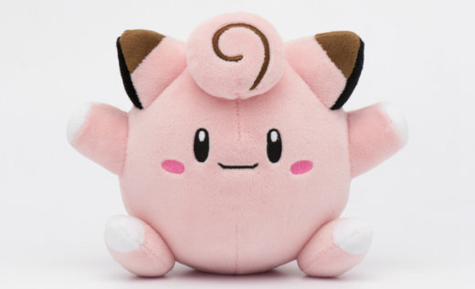 スーパーひみつきち」の「ポケモンドール」ぬいぐるみ、ピッピ