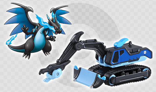 メガリザードンX、Yのドリームトミカが発売予定。ポケモンがショベル