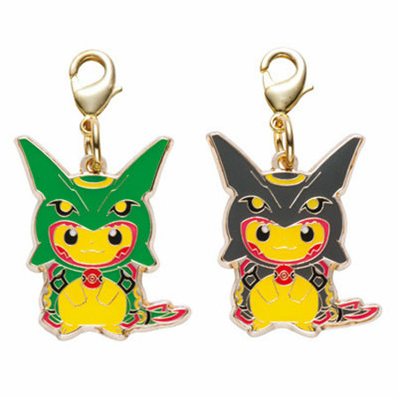 レックウザポンチョを着たピカチュウのグッズ登場。来店プレゼントや