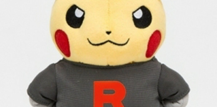 悪の組織の服を着た「団員ごっこピカチュウ」登場。ロケット団、フレア