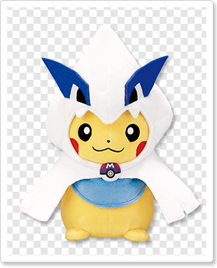 ルギア」「ホウオウ」のポンチョ姿のピカチュウのグッズが登場