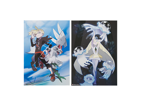 ポケモン サン ムーン、リーリエやグラジオ、ルザミーネのミニポスター