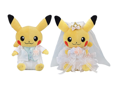 ウェディングドレス姿のピカチュウ登場。K18やPt950のエンゲージリング