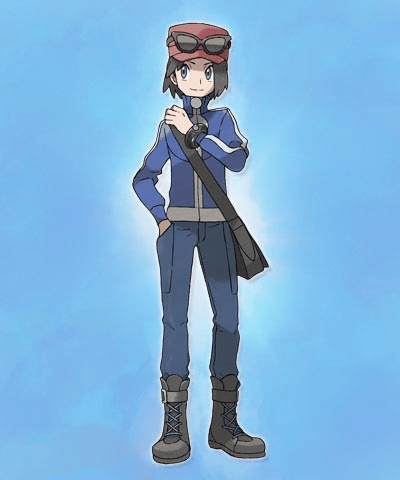 ポケモンX Y」の主人公「カルム」と「セレナ」のメガリングのアップの