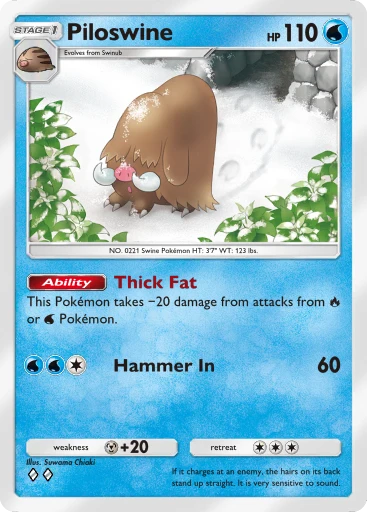 Piloswine (Space-Time Smackdown #32/208, 2-Diamonds) | Pokémon TCG