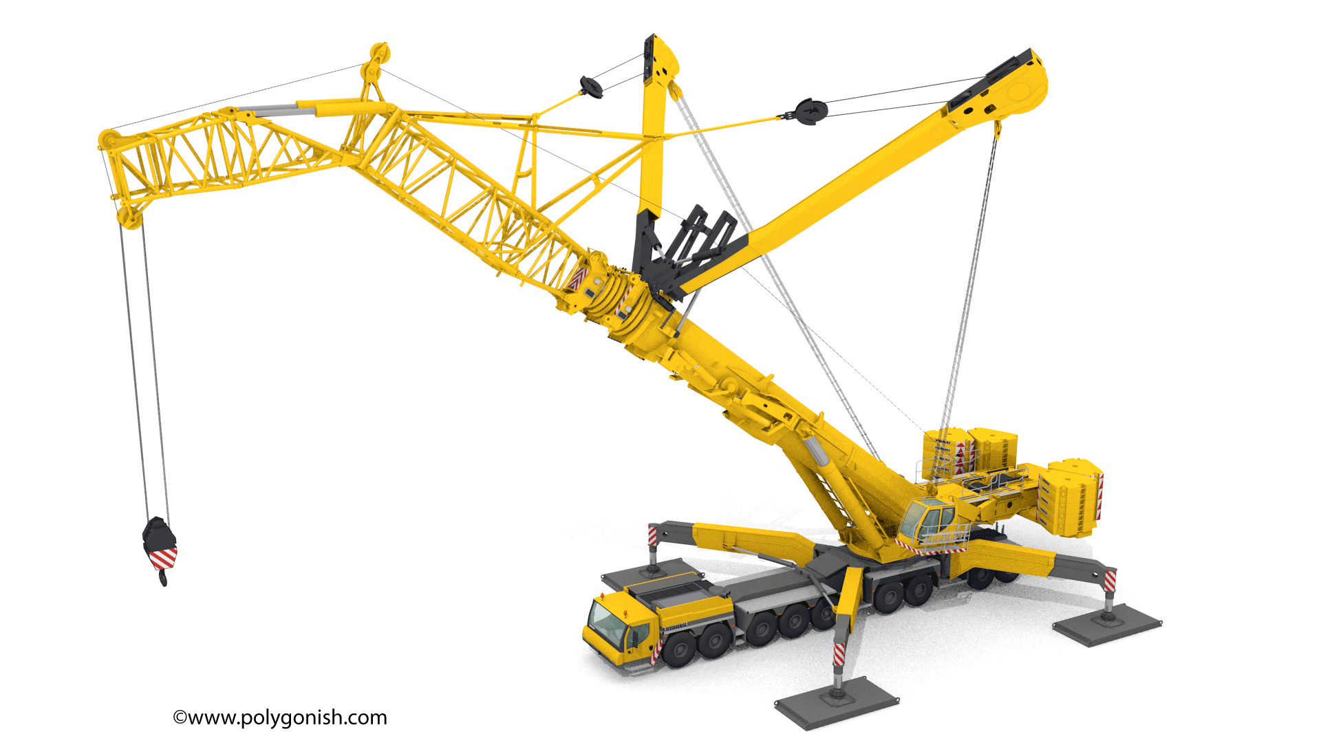 Liebherr LTM 11200-9.1 - T7YVEF - Polygonish - 3D Model Store 3D Model