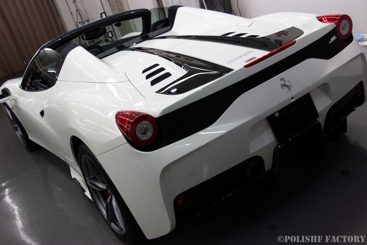 フェラーリ 458スペチアーレ アペルタ 世界限定499台｜磨き