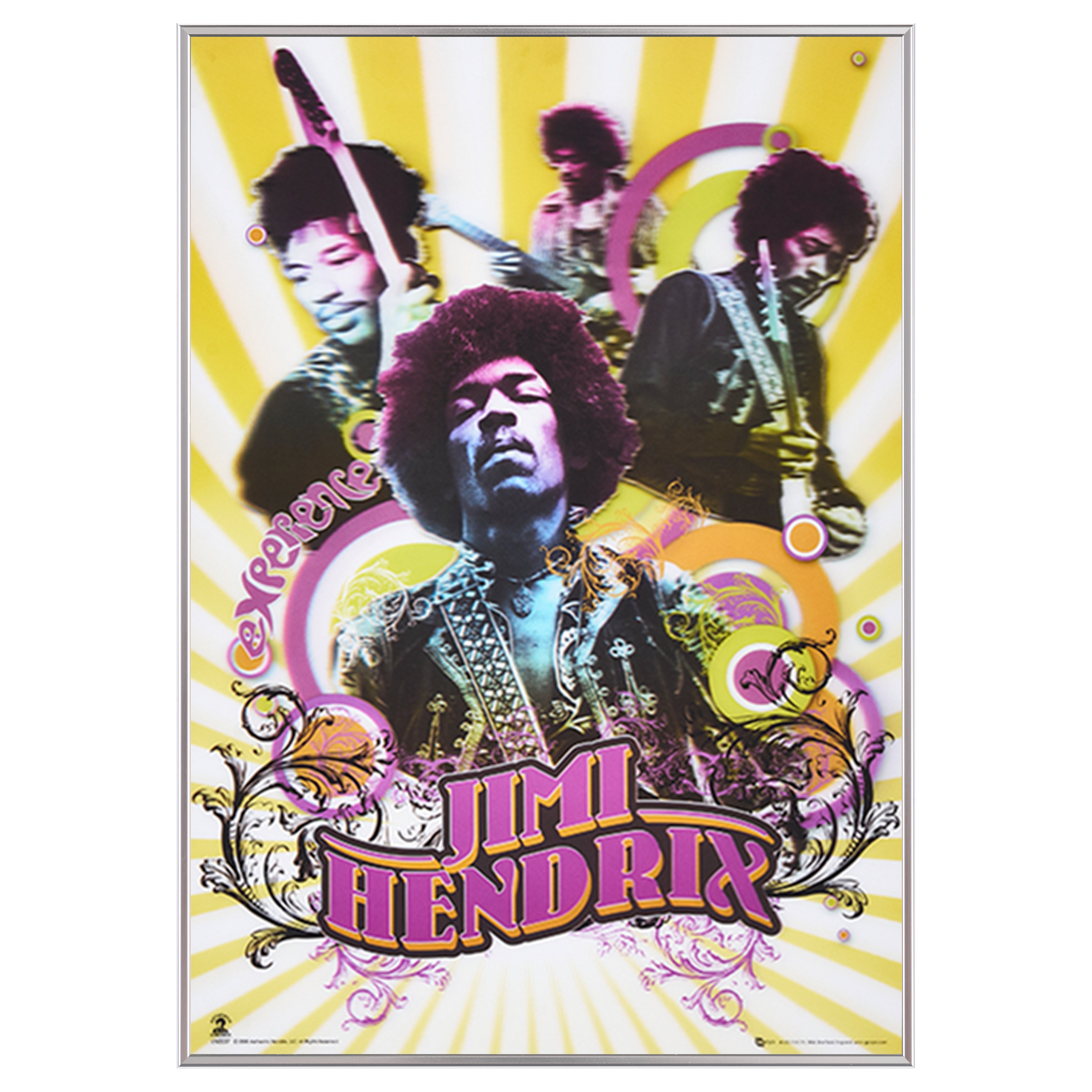 限定3枚】”Jimi Hendrix” 3D Lenticular Poster - GB EYE 2008