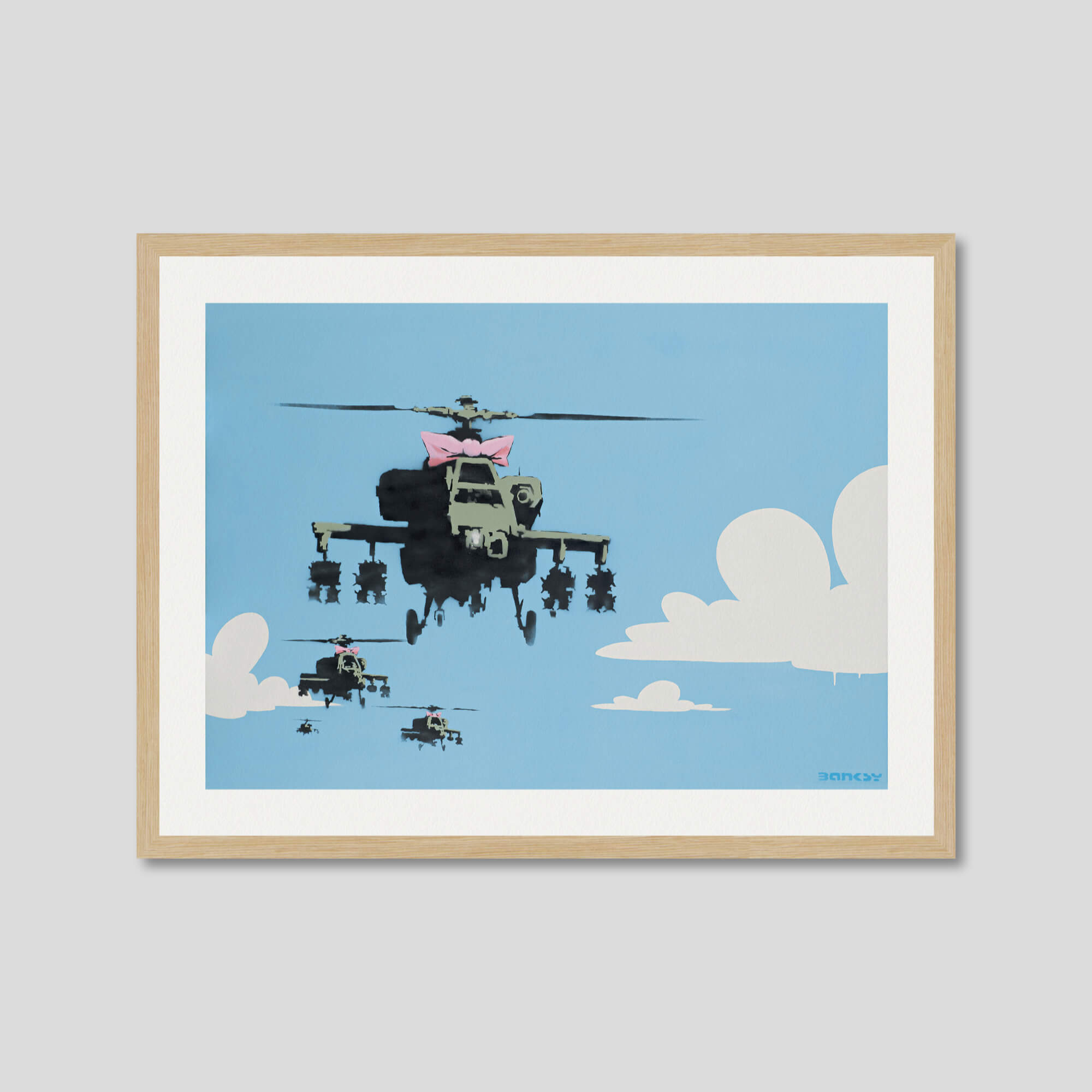 Happy Choppers Art Print by Banksy | Pop Motif