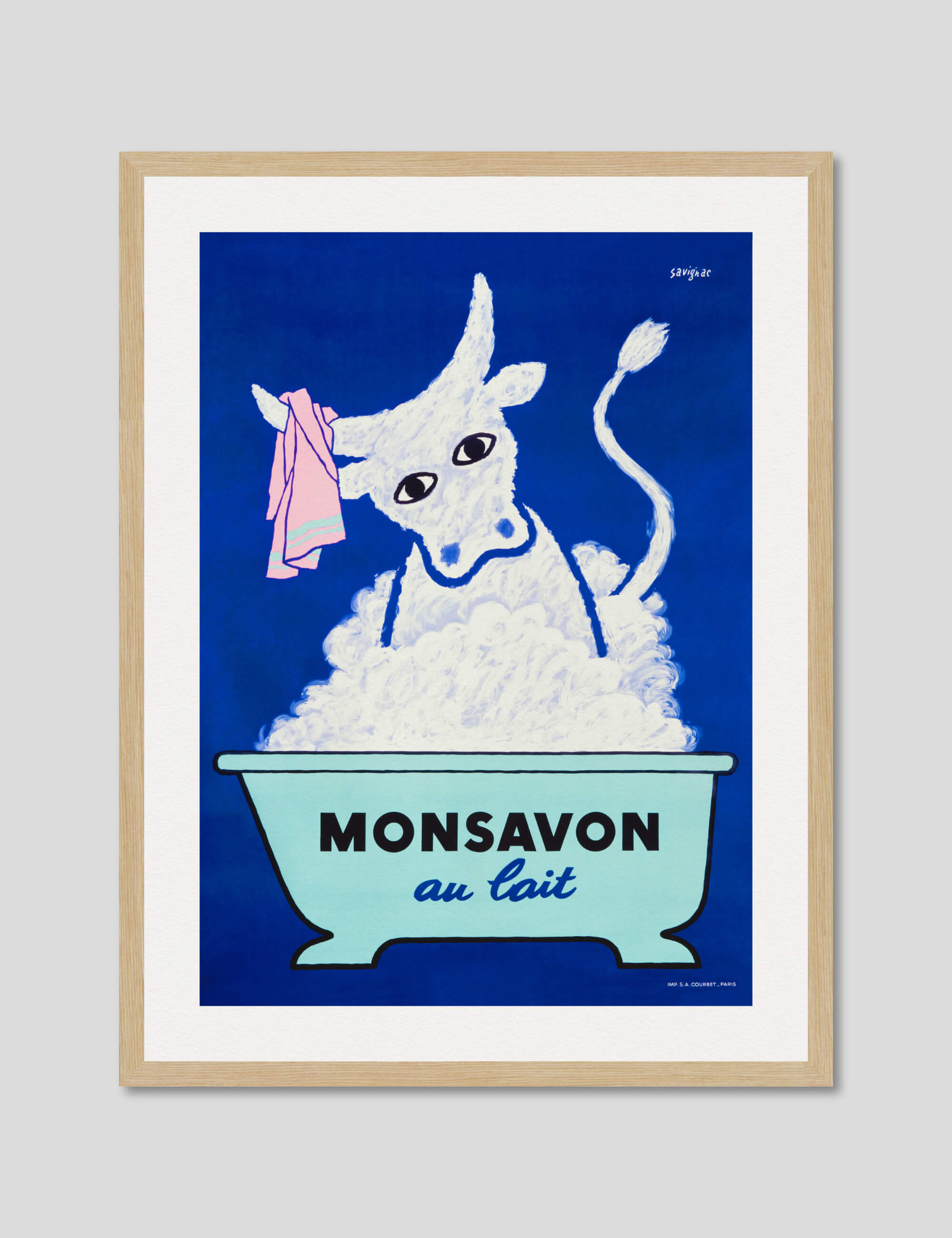 Monsavon Au Lait Art Print by Ray Savignac | Pop Motif