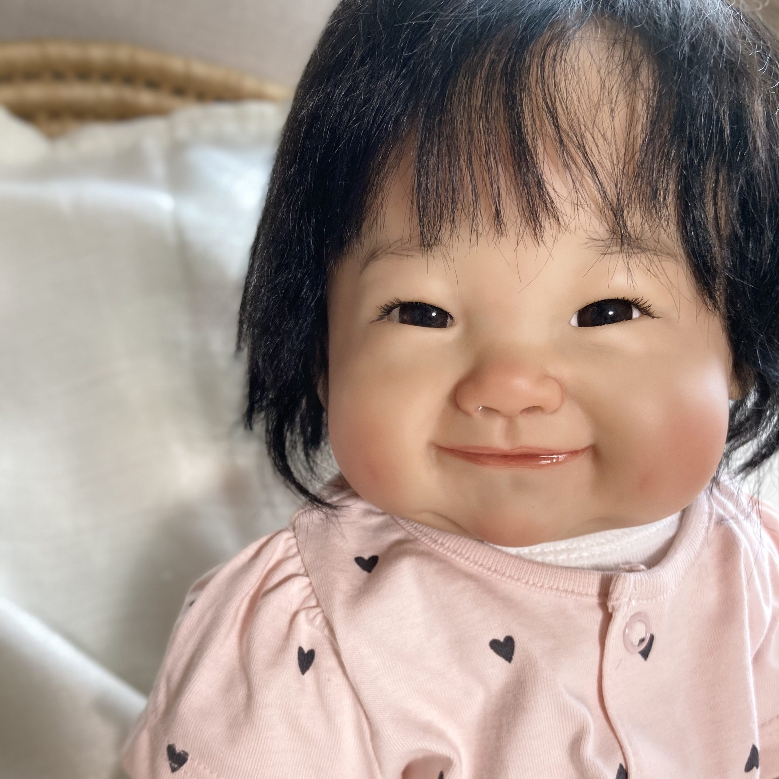 リボーンドール販売中,日本人の赤ちゃん,キット,黒髪|リボーンドール