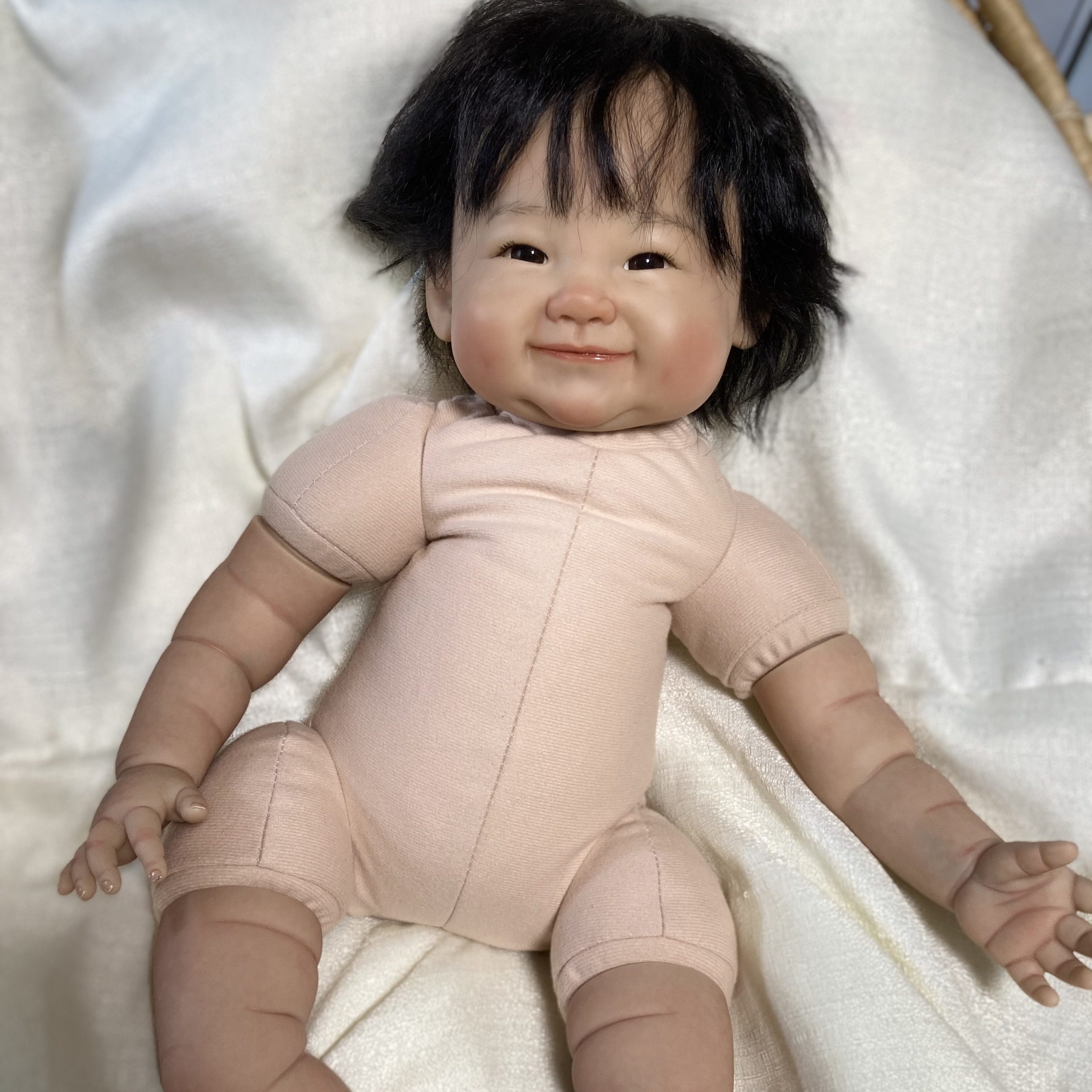 リボーンドール販売中,日本人の赤ちゃん,キット,黒髪|リボーンドール