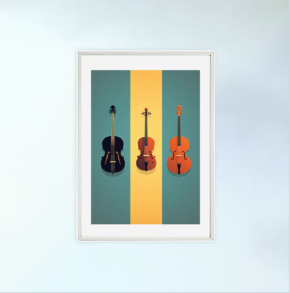 音楽の楽器のアートポスター:musical_instruments_ea94 通販