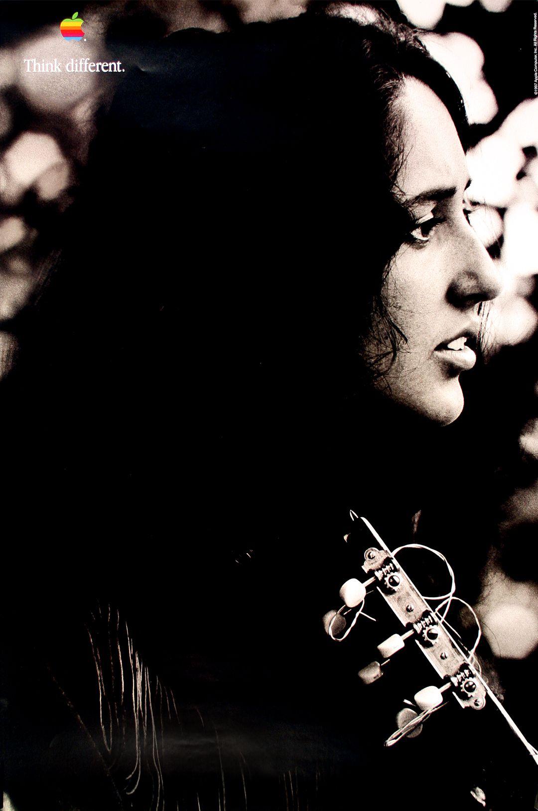 Think Different Poster Apple Computer Original 1998 - Joan Baez
