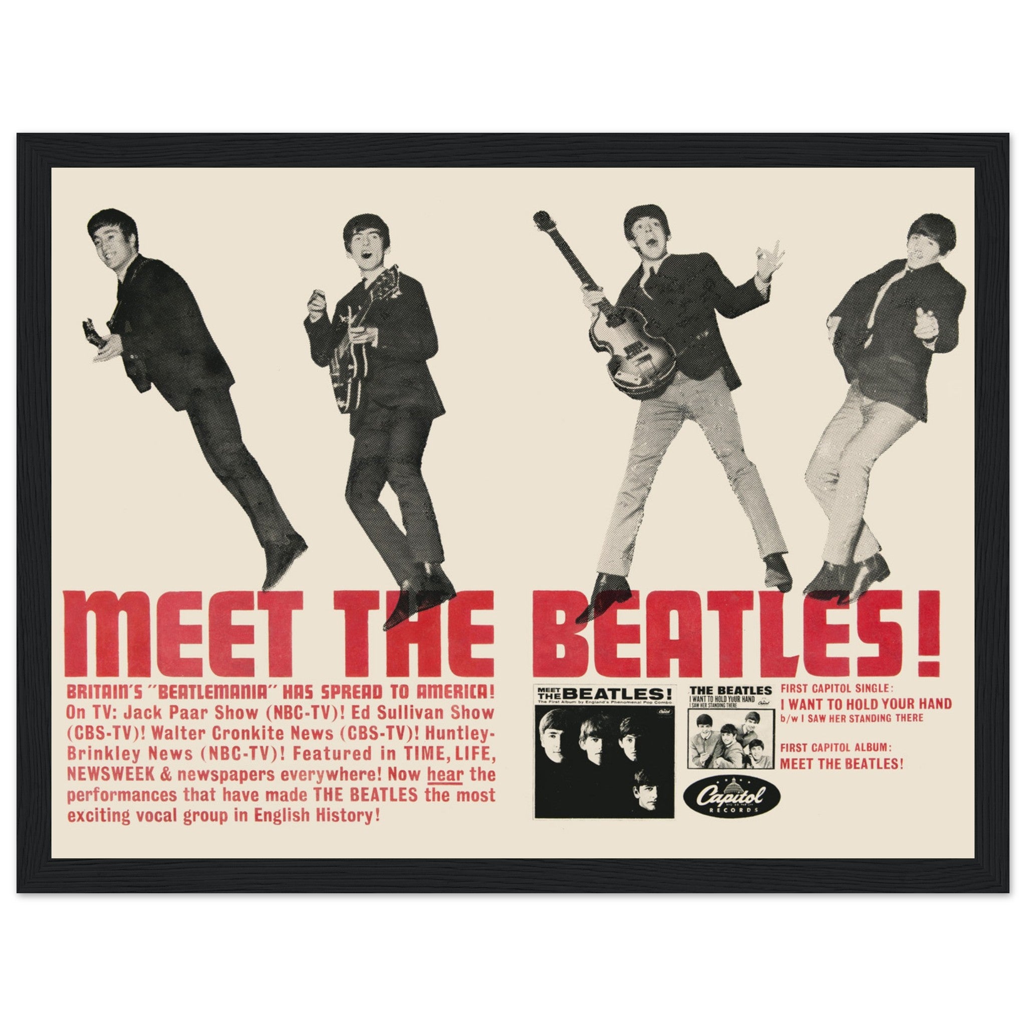 Meet The Beatles Poster | Vintage Fab Four Wall Art – Poster Peak
