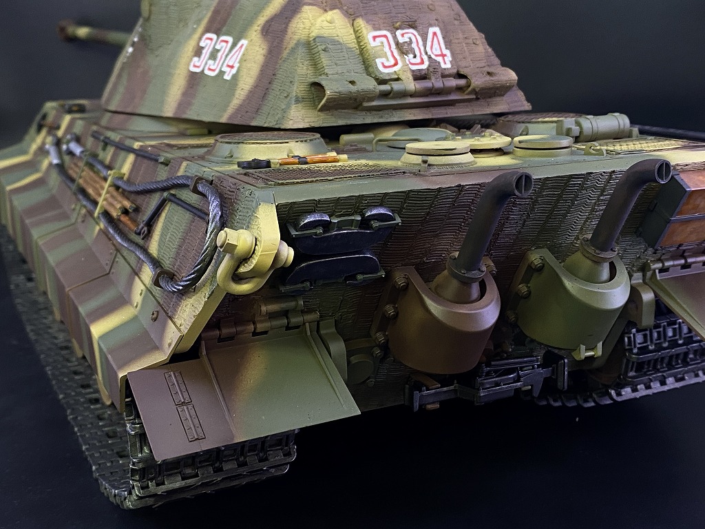 製作代行紹介「タミヤ 1/16 キングタイガーポルシェ砲塔」ラジコン戦車