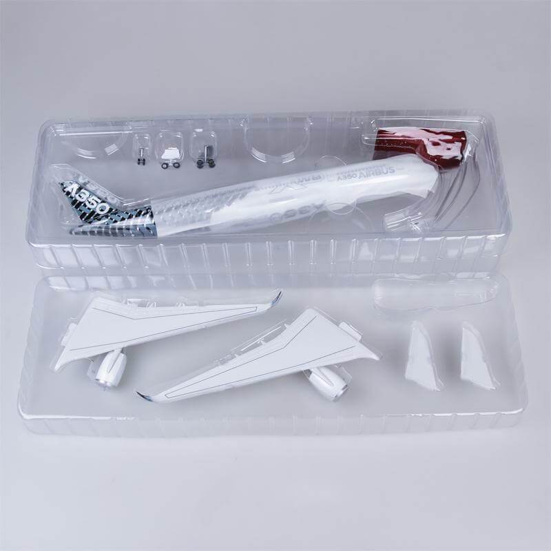 1:142 Carbon Fiber Airbus 350 XWB Airplane Model 18” Decoration