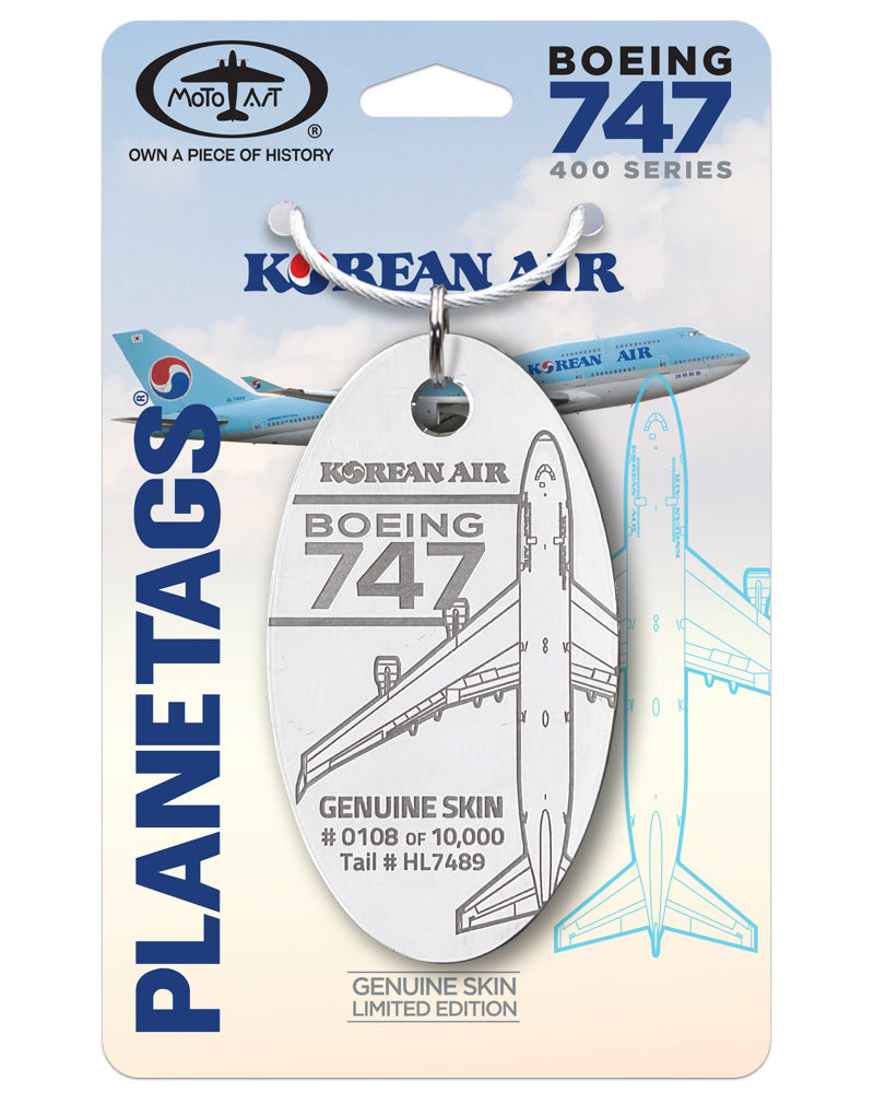 Korean Air® 747-HL7489 – MotoArt PlaneTags