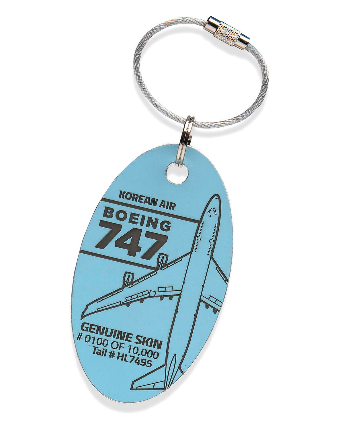 大韓航空ボーイング 747 飛行機タグ HL7495 – MotoArt PlaneTags