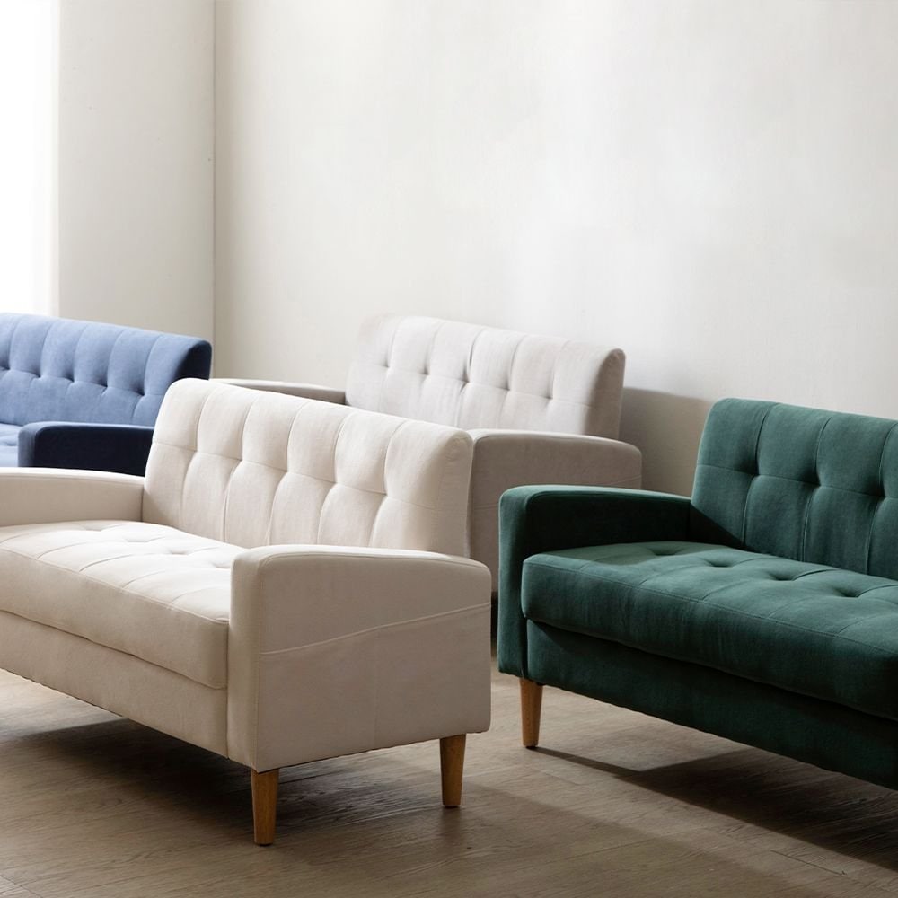 FURNICO THE HARU 2人掛け ソファ［4色］ グリーン ブルー グレー