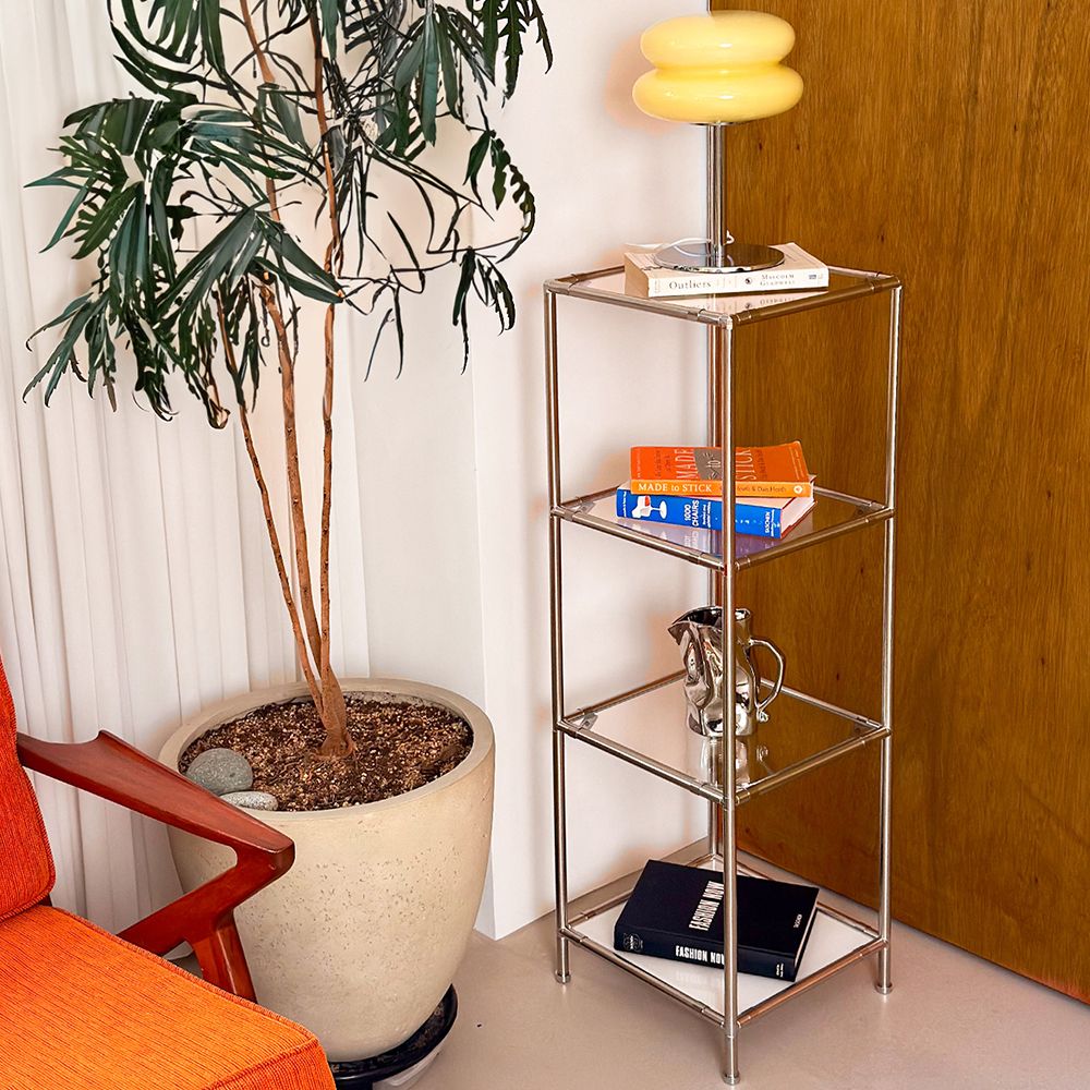 ff_color.lab A-4・B-4・C-4 モジュール ガラス ラック 4段 [3種・3