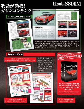 週刊 Honda S800M-エスハチ-をつくる』大好評 絶賛発売中 !! さらに