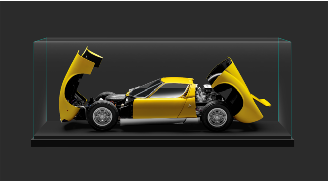 歴史を書き換えたスーパースポーツカーが本邦初1/8スケールモデルで