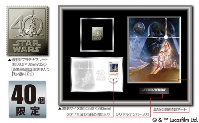 5月4日「スター・ウォーズの日」＆公開40周年記念グッズ、郵便局で販売