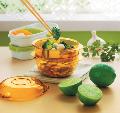 時短生活を実現！タッパーウェアから1度に2品作れる電子レンジ用調理