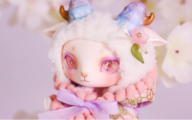 DOLK】世界40体限定。美ヒツジドール『LORENZ』が桜の花のように優美な