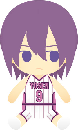 TVアニメ『黒子のバスケ』より、紫原敦の描き下ろしイラストを使用した