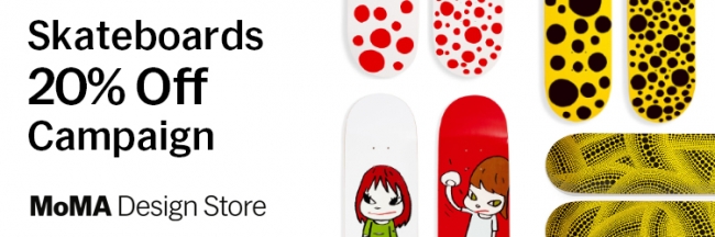 MoMA Design Store】アーティストスケートボード20％オフキャンペーン