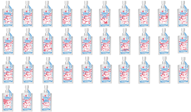 シークレット含む全10体の復刻版「ミニミニペコちゃん」が初のセットに