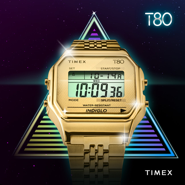 TIMEXが、CLASSIC DIGITALのデザインを80年代風に一新した『TIMEX 80