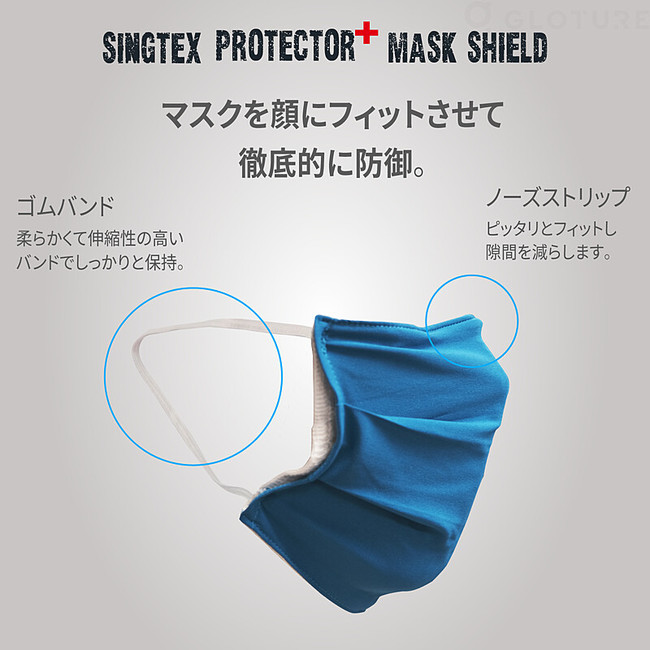 8月の期間限定セール】【マスクカバーSINGTEX PROTECTOR+】ハイテク