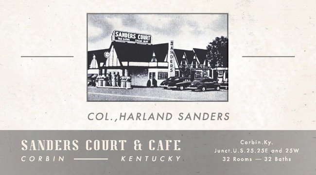 日本初公開】カーネル・サンダースの名刺の復刻デザインカードでお客