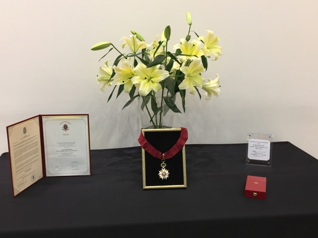 小西酒造 代表取締役社長 小西新太郎、ベルギー王国より「王冠勲章