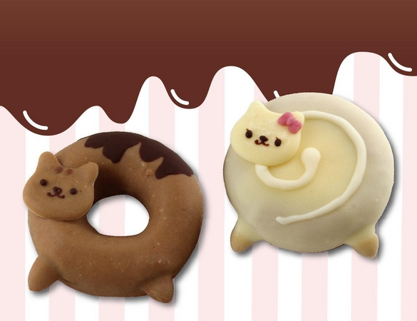 アニメ『どーにゃつ』が“本物のドーナツ”に！とろっと甘く冷た～い